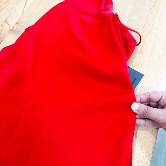 NBD Satin Cigarette Pant in Red NWT size XL - Picture 11 of 11